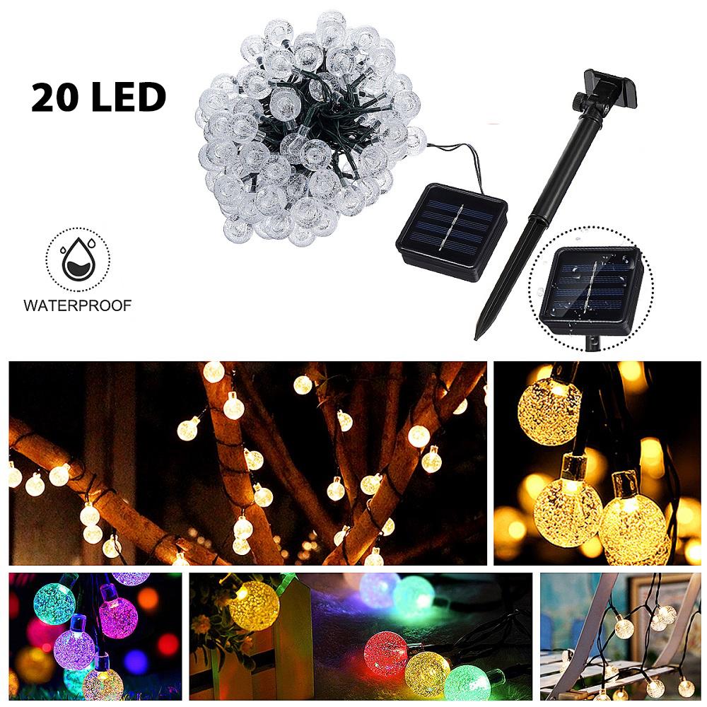 Upgraded Solar Bubble Ball Light String With 8 Different Modes