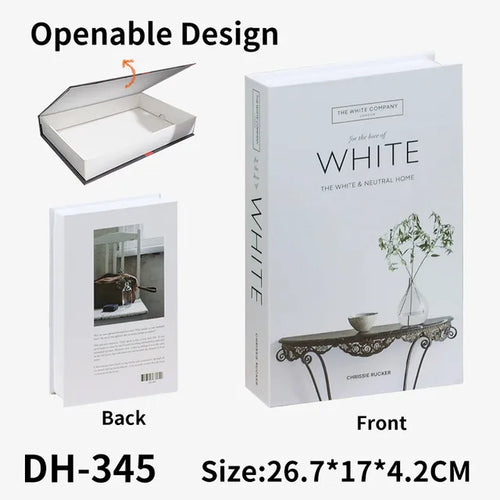 Fashion Art Openable Fake Books for Decoration Storage Box New Hotle 2024