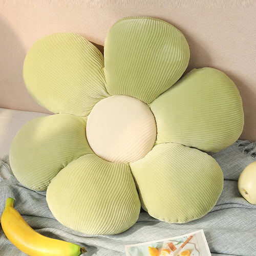 Six Petal Flower Cushion Girly Room Decor Sunflower Pillow 2024