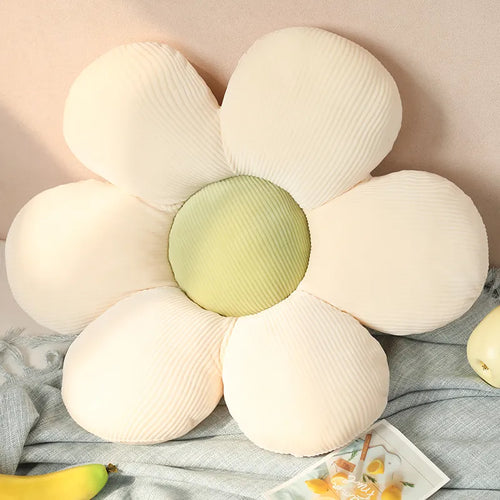 Six Petal Flower Cushion Girly Room Decor Sunflower Pillow 2024