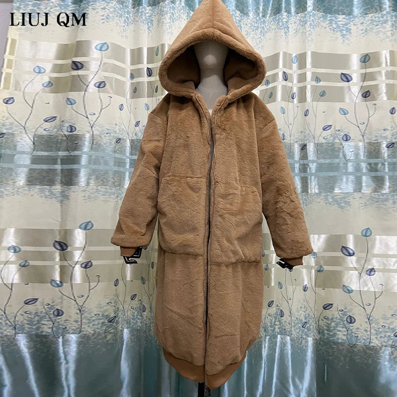 2024 Oversized Faux Fur Winter Coat for Women | Long Warm Parka Jacket