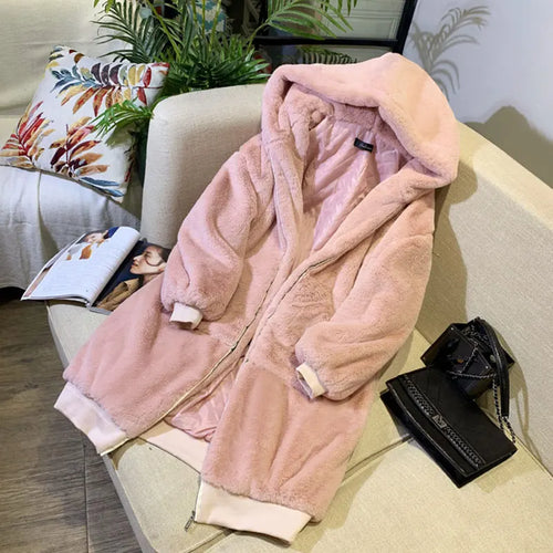 2024 Oversized Faux Fur Winter Coat for Women | Long Warm Parka Jacket