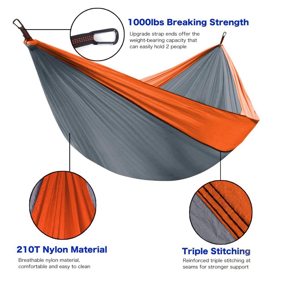 Double/Single Portable Hammock Set