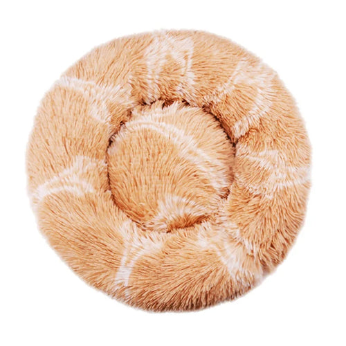 40-90cm Round Pet Bed for Large Dog Bed Super Soft Cat Bed Long Plush 2024