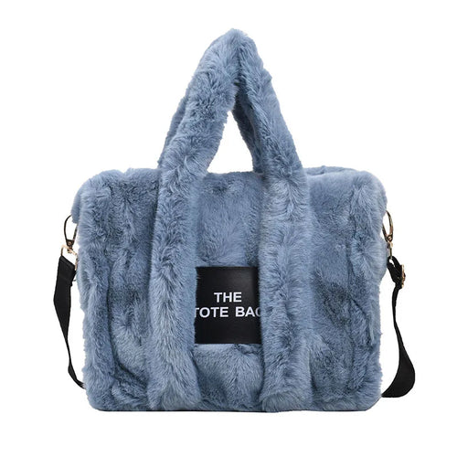 2024 Winter Fur Tote Bag For Women Luxury Handbag