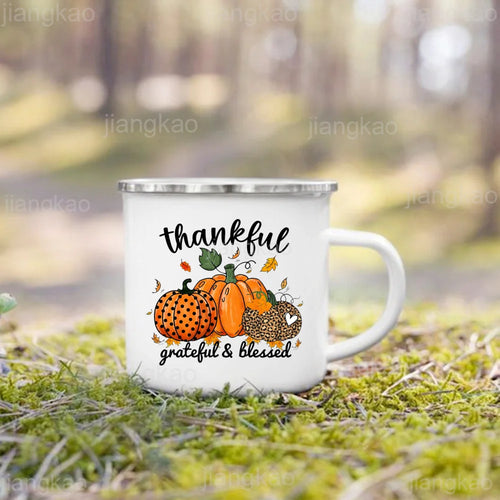 2025 It's Fall Y'all Pumpkin Print Mug Coffee Cup Thanksgiving / Halloween Party Juice