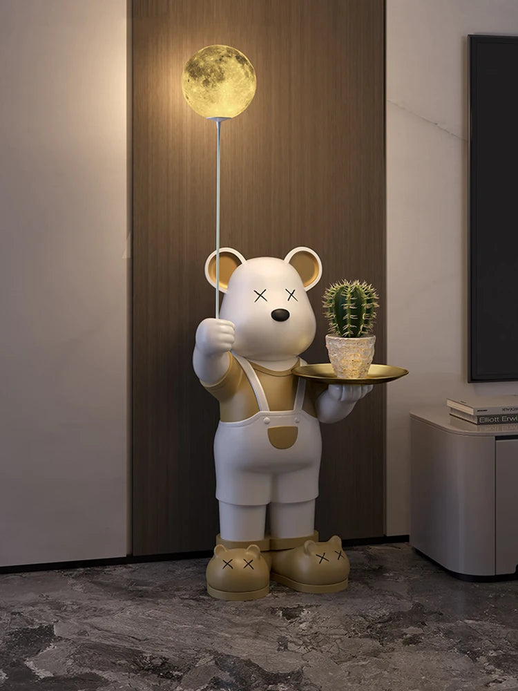 2024 new arrival 110cm Home Decor,Bear Statue,Floor Decoration,Luxury Living Room,TV