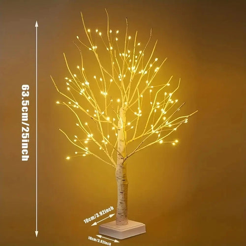 1PC 144 LEDS Birch Tree Lights USB And Battery Power 2024