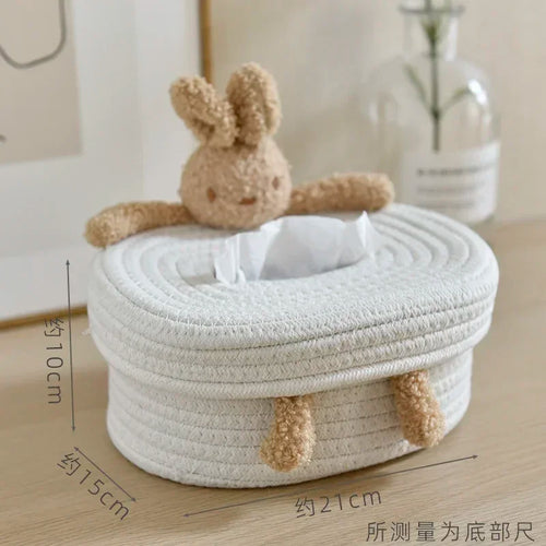 2024 Creative Nordic style tissue box for home living room storage