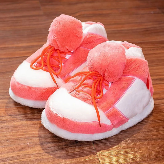 Plush Sneakers Slippers – Novelty Winter Cotton Warm Slippers