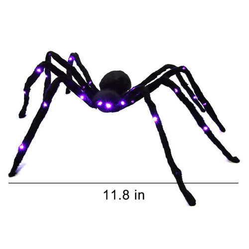 Light-up Spider Halloween Decoration,Big Lighted Spider for Scary 2024