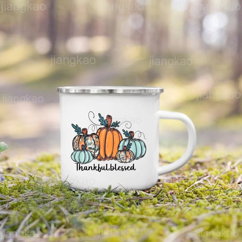 2025 It's Fall Y'all Pumpkin Print Mug Coffee Cup Thanksgiving / Halloween Party Juice