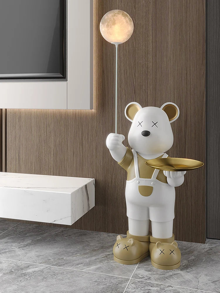 2024 new arrival 110cm Home Decor,Bear Statue,Floor Decoration,Luxury Living Room,TV