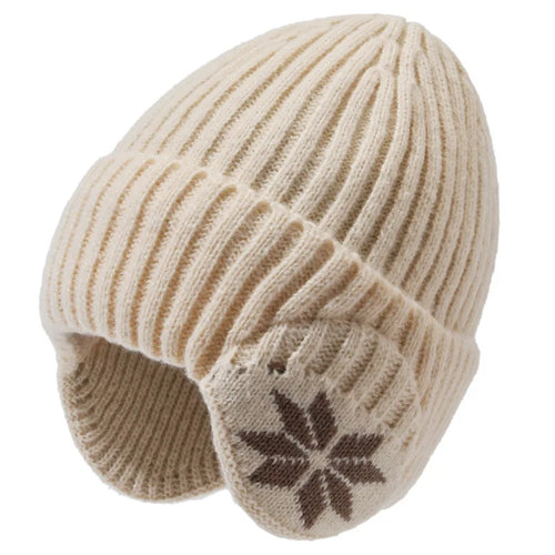 Unisex Woolen Knitted Winter Hat – Warm Ear Protection Outdoor Beanie