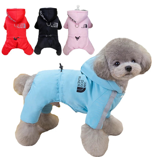 2025 Winter Warm Dog Jumpsuit Waterproof Pet Clothes Jacket Schnauzer