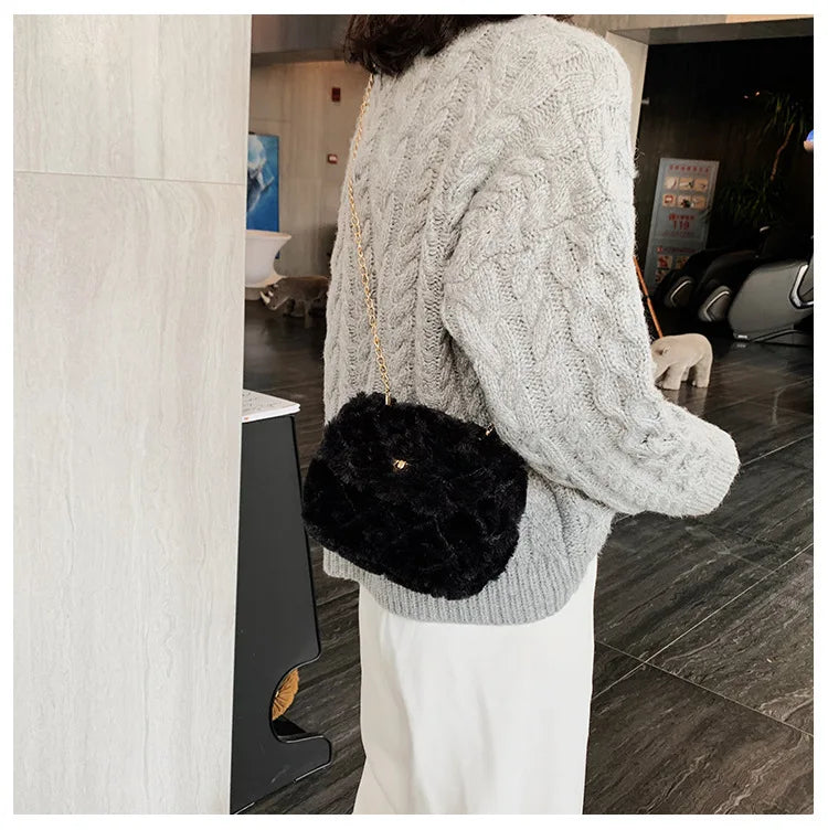 2024 Winter Plush Shoulder Bag