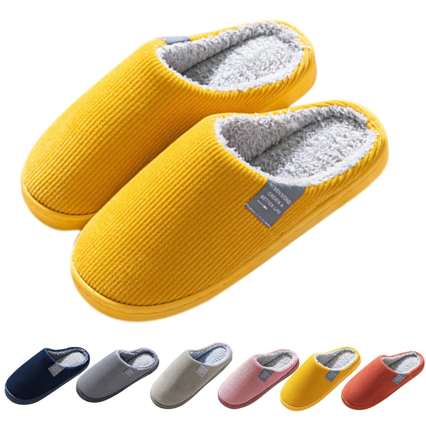 2024 Winter Warm Fur Slippers | Non-Slip Soft Shoes for Couples