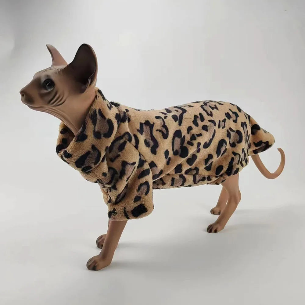 2024 Cat Clothes for Sphynx Winter Soft Warm