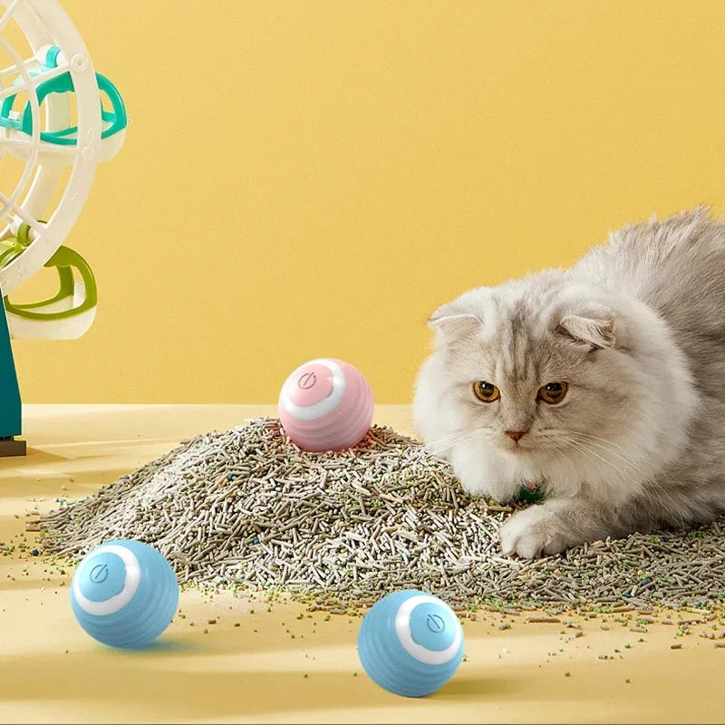 Smart Spinning Cat Toy with USB Charging