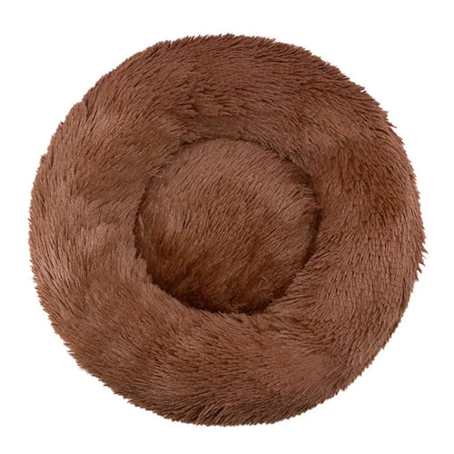 40-90cm Round Pet Bed for Large Dog Bed Super Soft Cat Bed Long Plush 2024