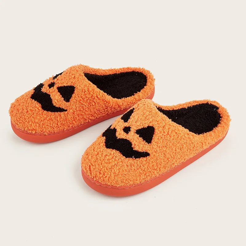 2025 Cozy Halloween Fuzzy Slippers - Closed Toe Soft Sole