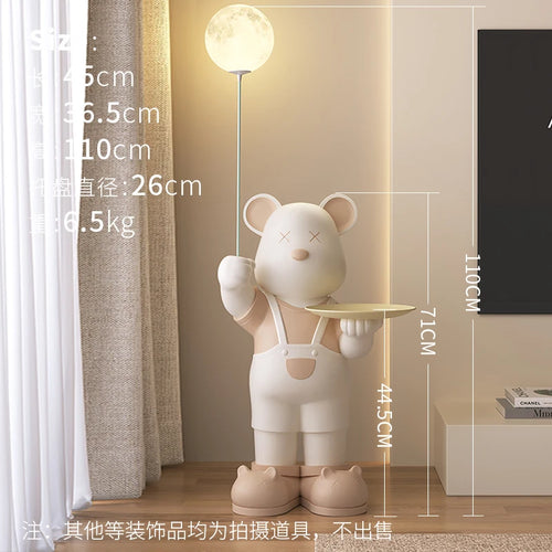 2024 new arrival 110cm Home Decor,Bear Statue,Floor Decoration,Luxury Living Room,TV