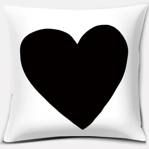 Black and White English Sentence Square Home Decoration Pillowcase