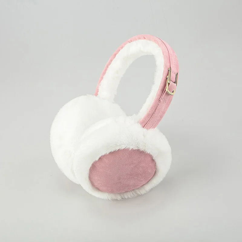 Cozy Plush Faux Fur Ear Muffs - Soft Wool Cold Weather Protection