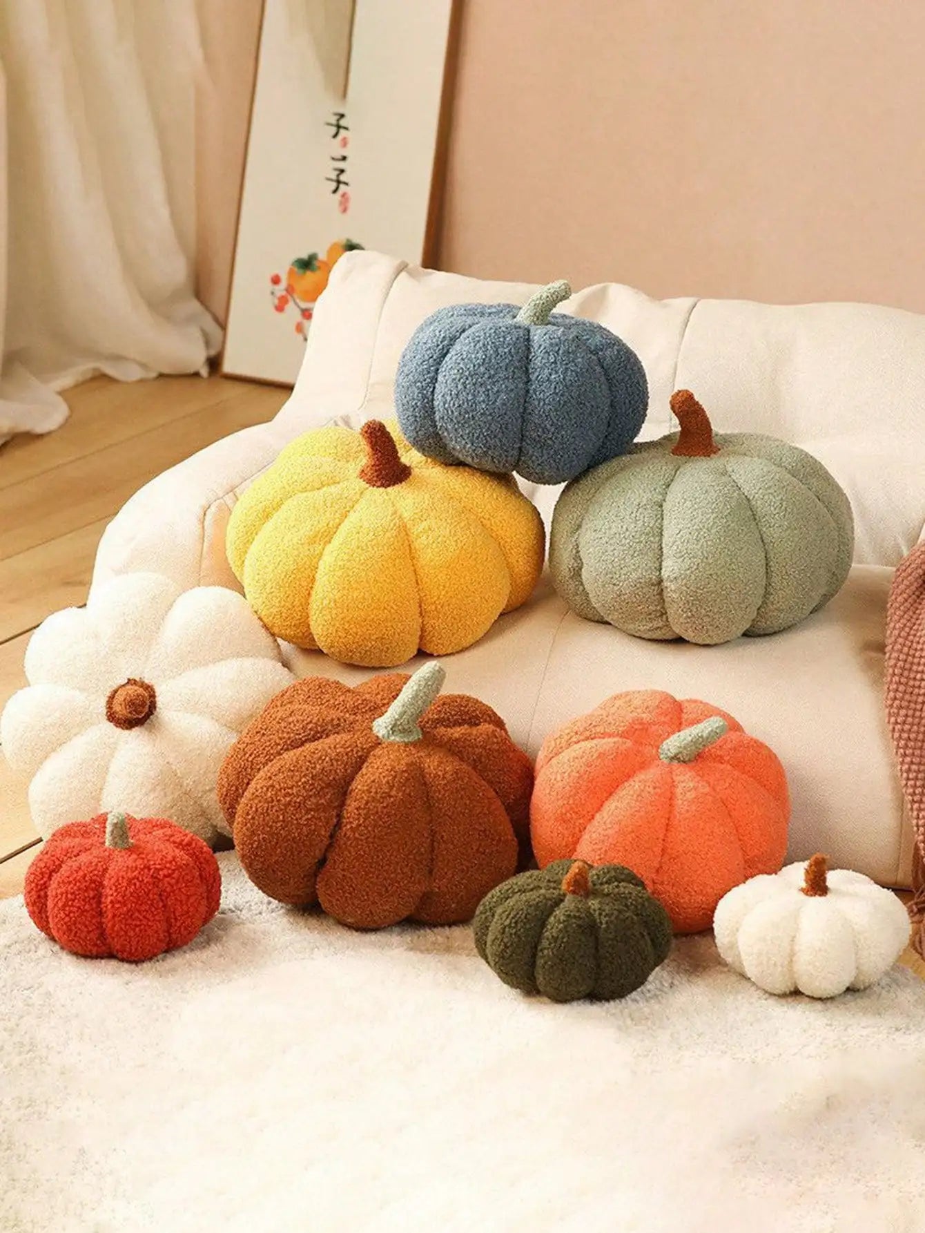 2025 Plush Pumpkin Cushion - Kids & Baby Decor