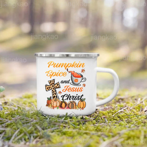 2025 It's Fall Y'all Pumpkin Print Mug Coffee Cup Thanksgiving / Halloween Party Juice