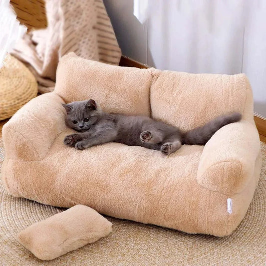 2024 Plush Cat Bed Sofa | Comfortable and Stylish Pet Lounge