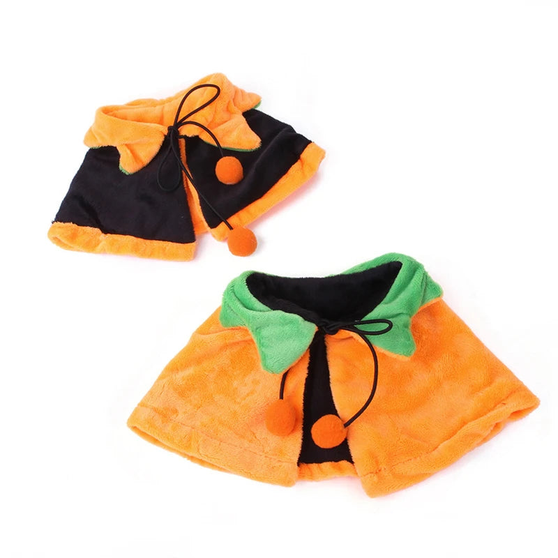 Halloween Pumpkin Pet Cape for Cats and Dogs 2025