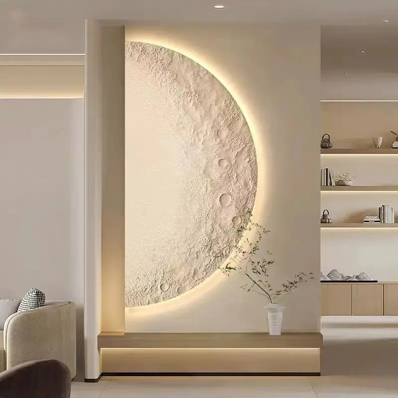 LED Moon Painting Wall with Remote Control