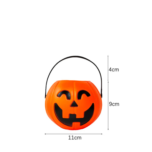 Halloween Pumpkin Bucket for Candy Snack Gift Holder Portable Boxes 2024