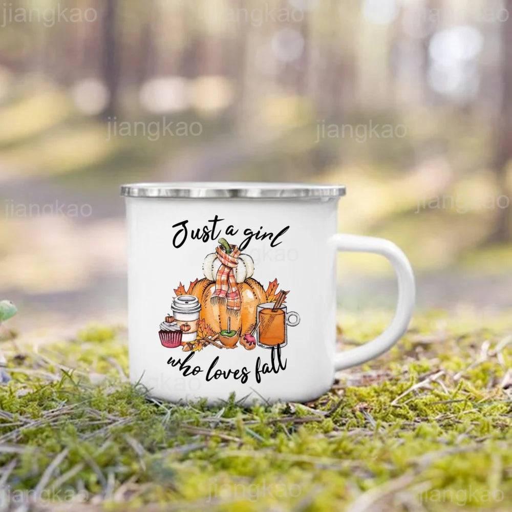 2025 It's Fall Y'all Pumpkin Print Mug Coffee Cup Thanksgiving / Halloween Party Juice