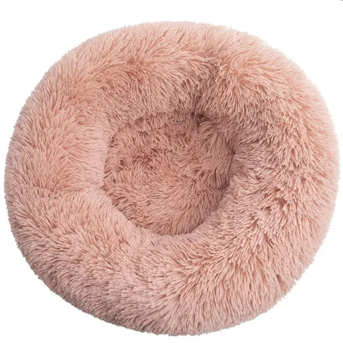 40-90cm Round Pet Bed for Large Dog Bed Super Soft Cat Bed Long Plush 2024