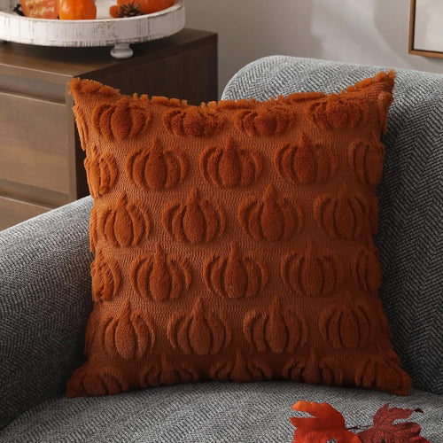 2025 Fall Pillow Covers Fall Decorations Autumn Rust Pumpkin Throw Pillow