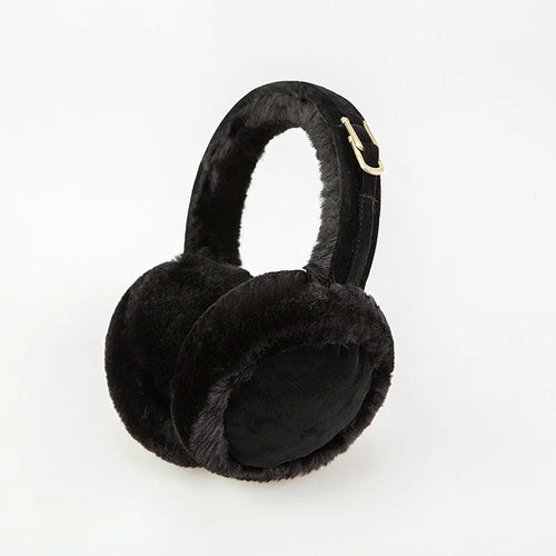 Cozy Plush Faux Fur Ear Muffs - Soft Wool Cold Weather Protection