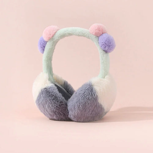 Cozy Plush Faux Fur Ear Muffs - Soft Wool Cold Weather Protection