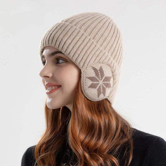 Unisex Woolen Knitted Winter Hat – Warm Ear Protection Outdoor Beanie