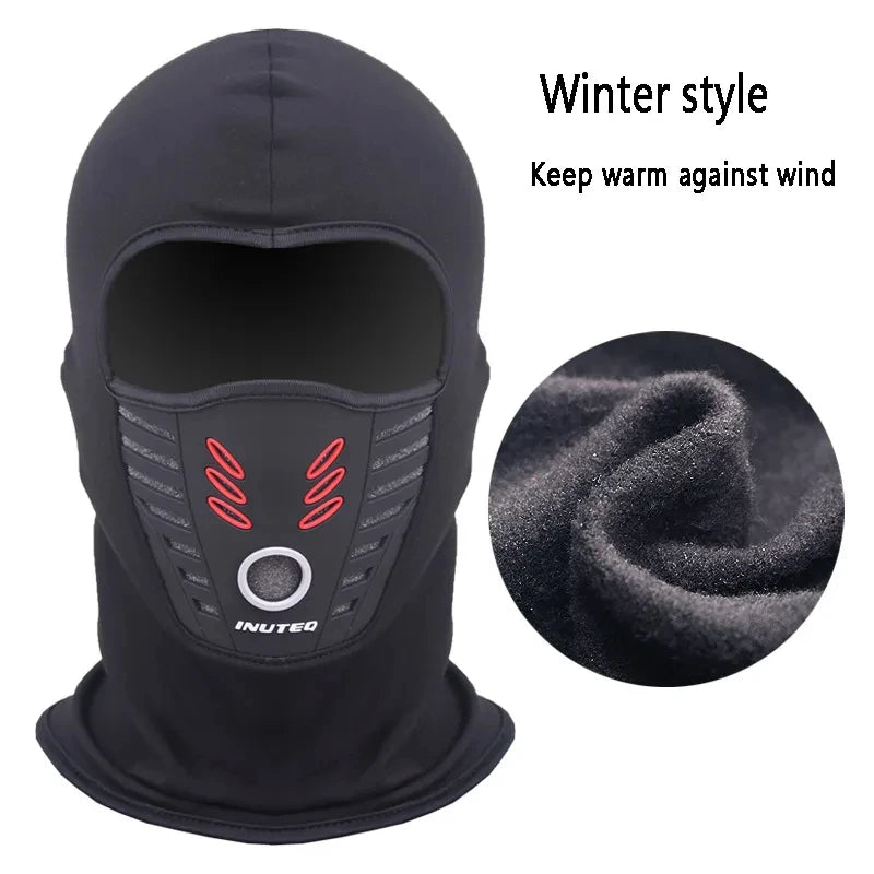 Winter Fleece Motorcycle Face Mask – Windproof, Waterproof & Anti-Dust