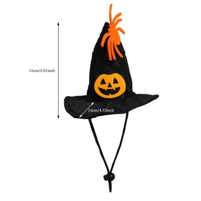 Halloween Pet Hats Adjustable Cute Pet Witch Hat Cosplay Witch Hat