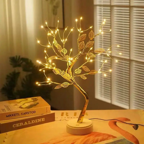 2024 Table Tree Night Light USB/Battery Powered Touch Switch Artificial