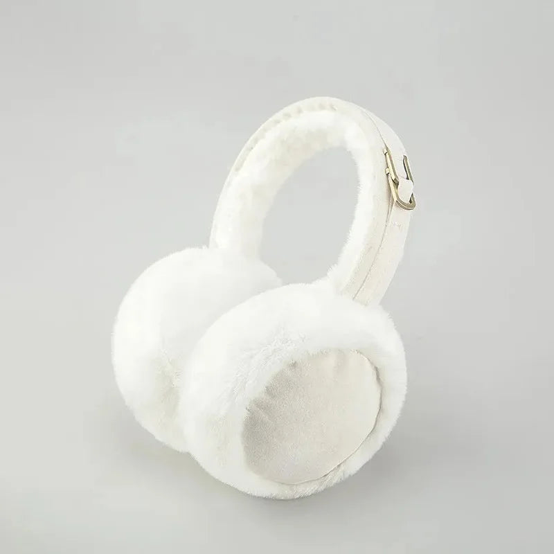 Cozy Plush Faux Fur Ear Muffs - Soft Wool Cold Weather Protection