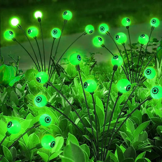 1pc Halloween Eyeball String Lights, Solar Energy, Courtyard, Garden,