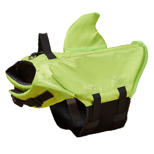 Shark Dog Life Jacket Enhanced Buoyancy Small Dogs Swimming Clothes