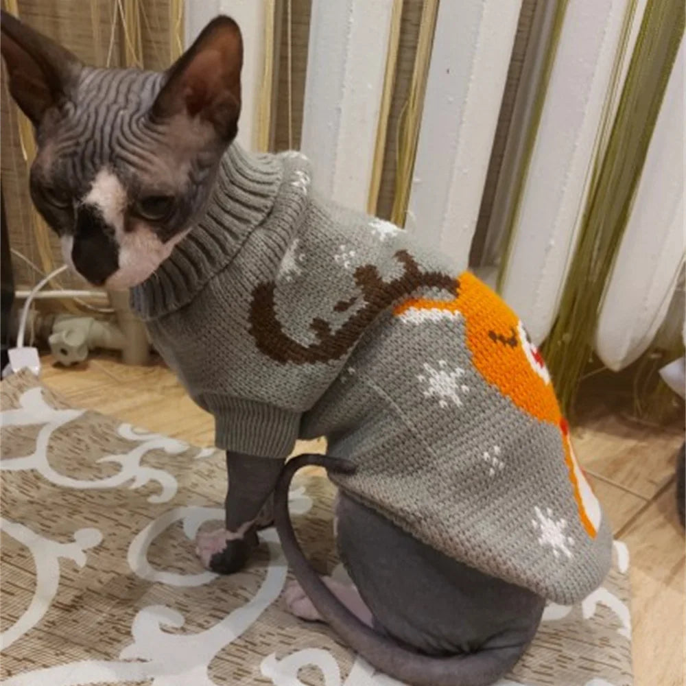 Cat Sweater Autumn Winter