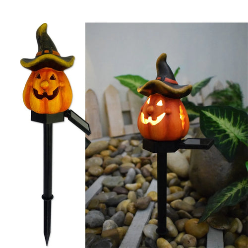 Solar Powered Halloween Pumpkins Outdoor Lights Creative Atmosphere 2024