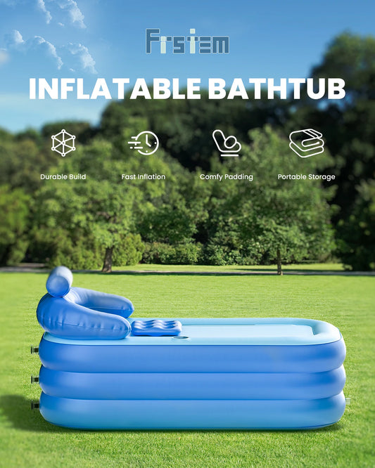 AquaPod™ 63" Foldable Ice & Hot Tub – Portable Recovery Bath for Athletes