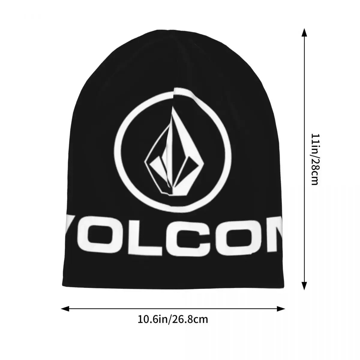 Volcom Logo Unisex Knitted Beanie – Warm Winter Hat for Adults